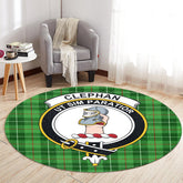 Clephan Tartan Crest Round Rug